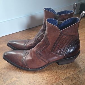 Mark Nason Rock Lives Cowboy Boot With Inside Zipper